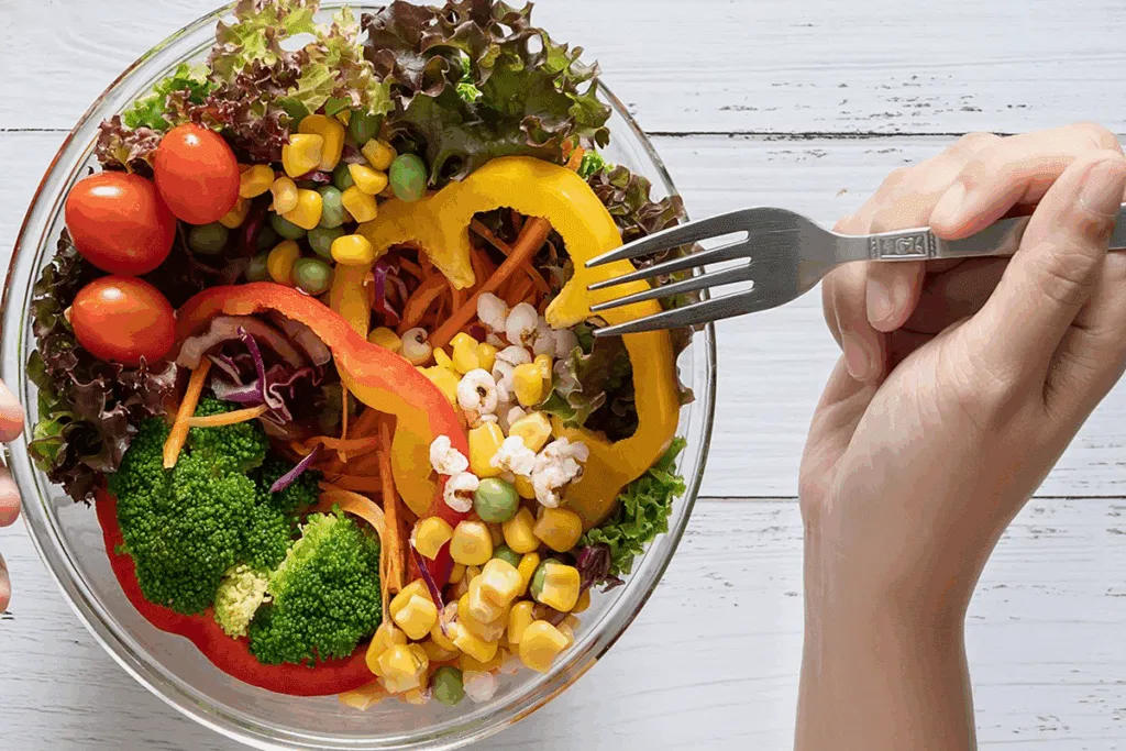 Spread of vegetables in multiple color groups